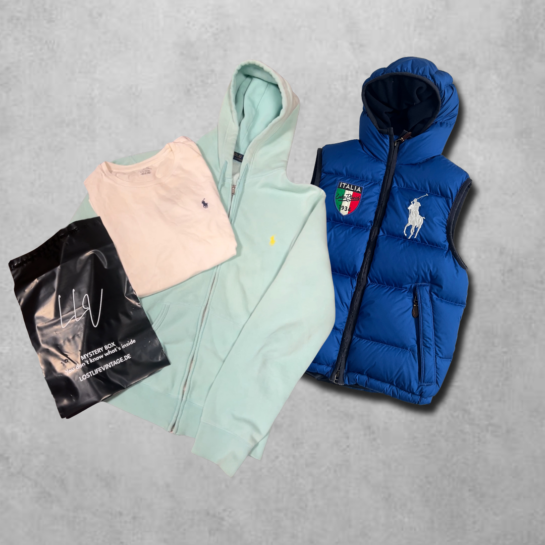 Premium Vintage Ralph Lauren Mystery Box (LIMITIERT) (bis zu 3 Ralph Lauren Oberteile)